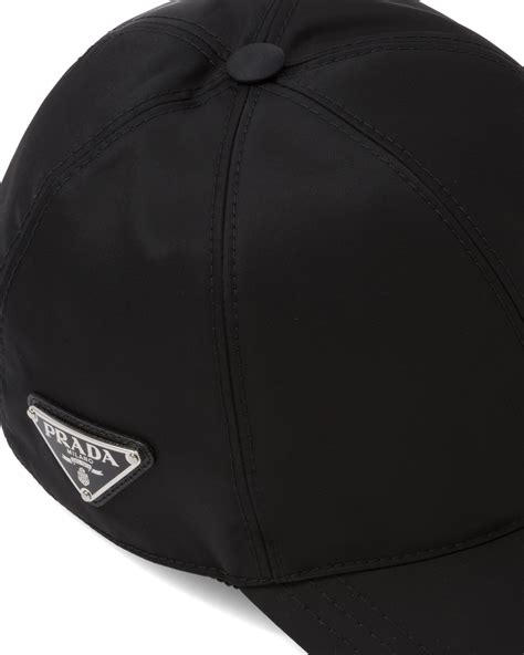 prada black baseball cap|prada re nylon baseball cap.